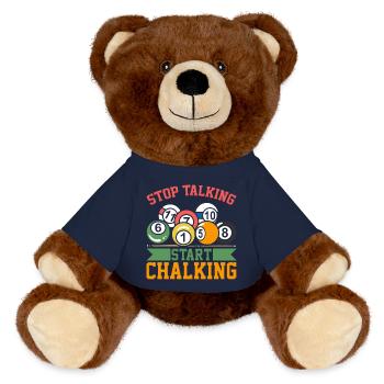 Blague de billard - Nounours RecycelBär® marron - bleu marine - Devant
