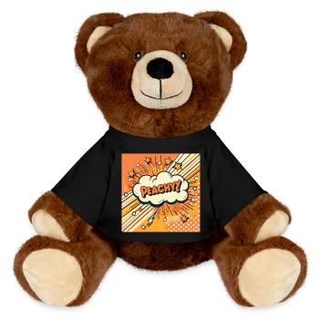 Peachy Peach - MiniFeet® RecycelBär® Teddy Bear Brown - black - Front