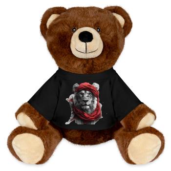 Desert King - MiniFeet® RecycelBär® Teddy Bear Brown - black - Front
