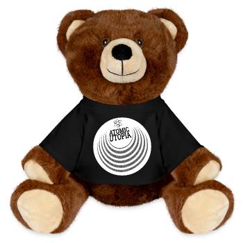 Atomic Utopia - Concentric Orb - MiniFeet® RecycelBär® Teddy Bear Brown - black - Front