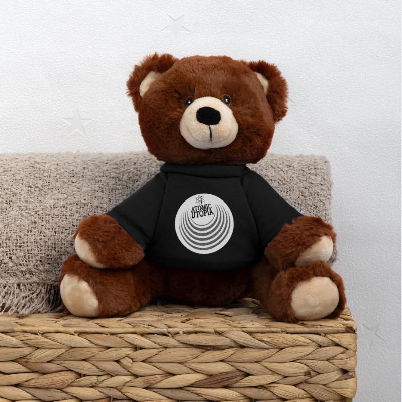 Atomic Utopia - Concentric Orb MiniFeet® RecycelBär® Teddy Bear Brown