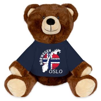 Oslo - MiniFeet® RecycelBär® Braun - French Navy - Vorne