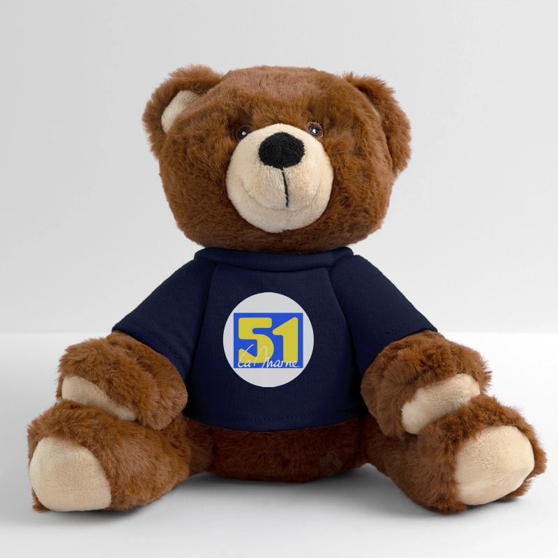 Logo emblématique de La Marne en couleurs vives Nounours RecycelBär® marron