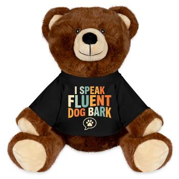 Technicien en chenil, assistant en chenil, soins aux animaux - Nounours RecycelBär® marron - noir - Devant