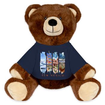 New Mexico Travel – Land of Enchantment Wüste - MiniFeet® RecycelBär® Braun - French Navy - Vorne