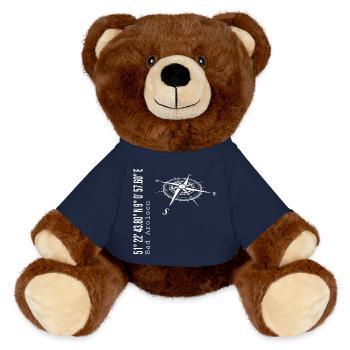 Bad Arolsen - MiniFeet® RecycelBär® Teddy Bear Brown - french navy - Front