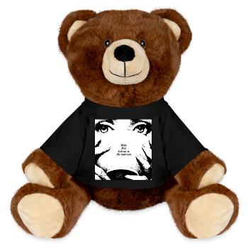 Lustig - MiniFeet® RecycelBär® Braun - Schwarz - Vorne