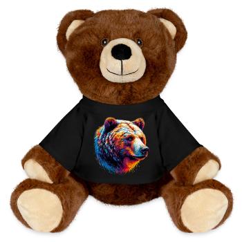 Bear - MiniFeet® RecycelBär® Teddy Bear Brown - black - Front