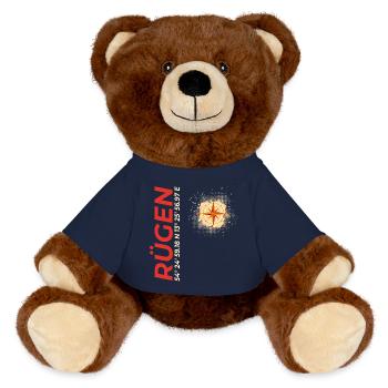 Rügen - MiniFeet® RecycelBär® Braun - French Navy - Vorne