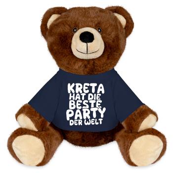 Celebrations Crete - MiniFeet® RecycelBär® Teddy Bear Brown - french navy - Front
