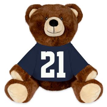 21 - MiniFeet® RecycelBär® Teddy Bear Brown - french navy - Front