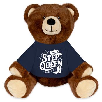 Step Queen Line Dance Western - MiniFeet® RecycelBär® Braun - French Navy - Vorne