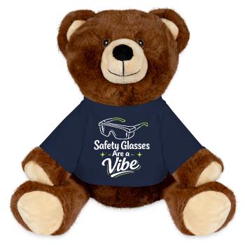 Goggle Vibe | Laboratory Safety - MiniFeet® RecycelBär® Teddy Bear Brown - french navy - Front