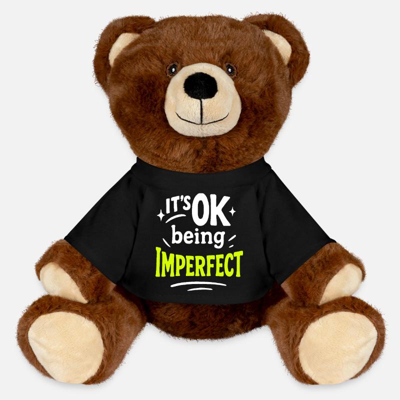 OK son design imparfait - Nounours RecycelBär® marron - noir