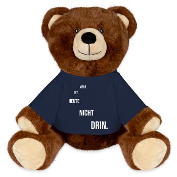 Dicton motivant - Nounours RecycelBär® marron - bleu marine - Devant