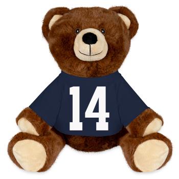 14- - Nounours RecycelBär® marron - bleu marine - Devant