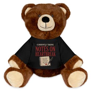 Poetcore Poète Poésie Dark Academia Gift - Nounours RecycelBär® marron - noir - Devant