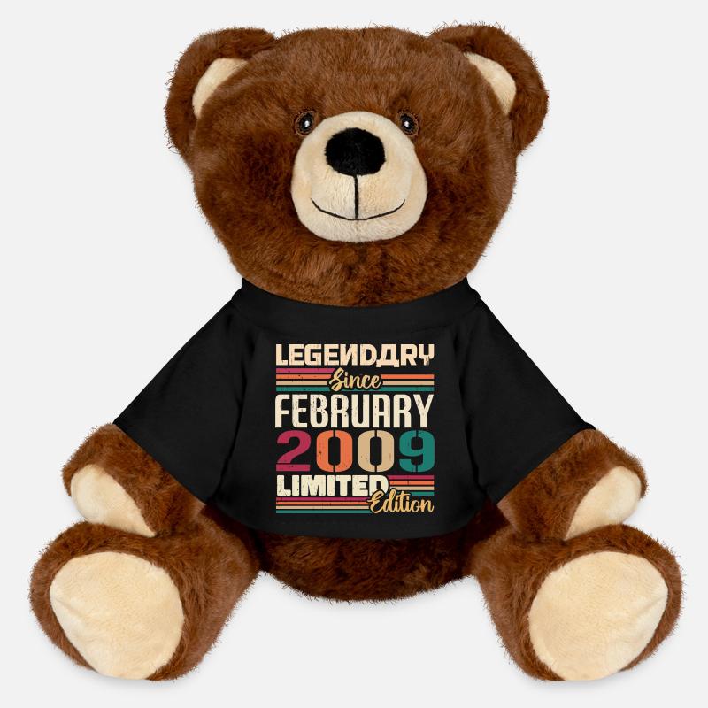 Février 2009 Cadeau d’anniversaire Février 2002 - Nounours RecycelBär® marron - noir