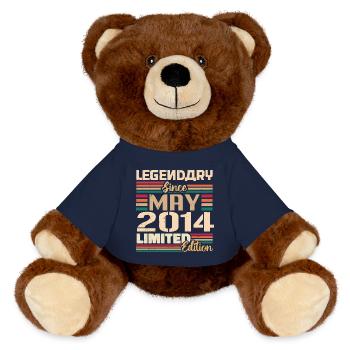 Mai 2014 Mai - Jubilé Mai 2014 - Nounours RecycelBär® marron - bleu marine - Devant