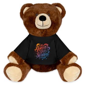 Geheimnisse der dauerhaften Liebe - MiniFeet® RecycelBär® Braun - Schwarz - Vorne