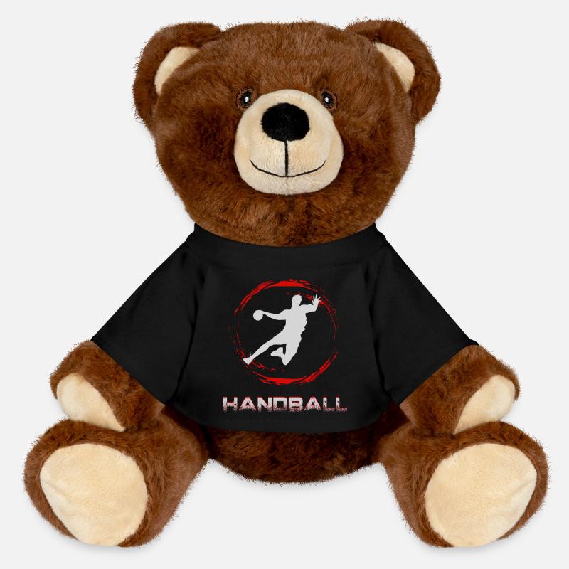 Handball - MiniFeet® RecycelBär® Braun - Schwarz