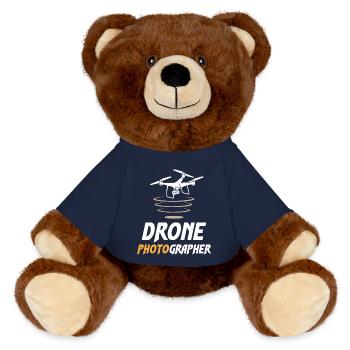 Drone Photographer - MiniFeet® RecycelBär® Braun - French Navy - Vorne
