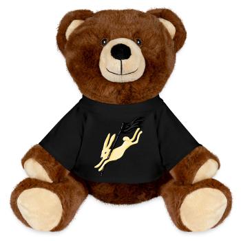 RABBIT - MiniFeet® RecycelBär® Teddy Bear Brown - black - Front