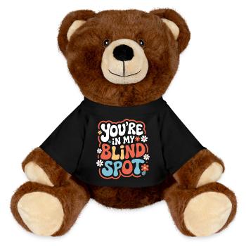 Blind blindness Visually impaired people - MiniFeet® RecycelBär® Teddy Bear Brown - black - Front