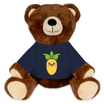 épi de maïs - Nounours RecycelBär® marron - bleu marine - Devant