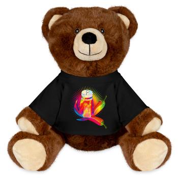 Colorful pepper shakers with hot chillies - MiniFeet® RecycelBär® Teddy Bear Brown - black - Front