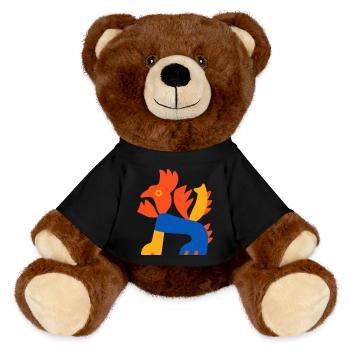 Dragon du Fils - Nounours RecycelBär® marron - noir - Devant