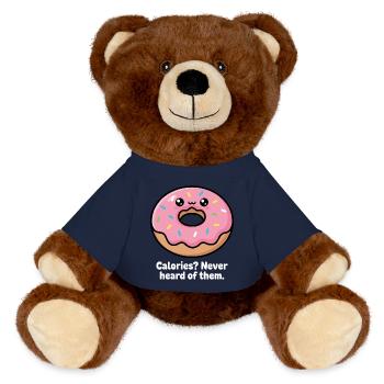 Meme du donut riant qui dit - Nounours RecycelBär® marron - bleu marine - Devant