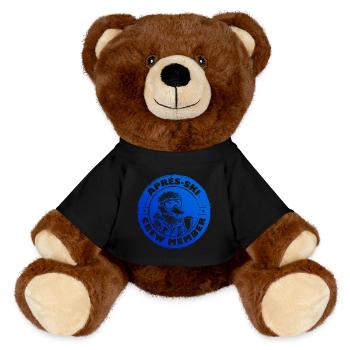 Duck Après Ski Team Saying - MiniFeet® RecycelBär® Teddy Bear Brown - black - Front