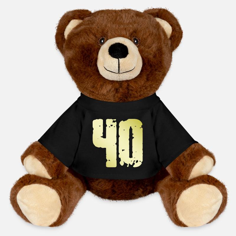 40 Nombre Vintage - Nounours RecycelBär® marron - noir