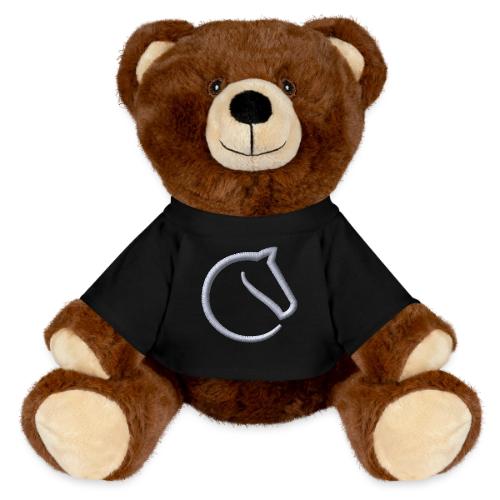 embroidered lichess logo - MiniFeet® RecycelBär® Teddy Bear Brown