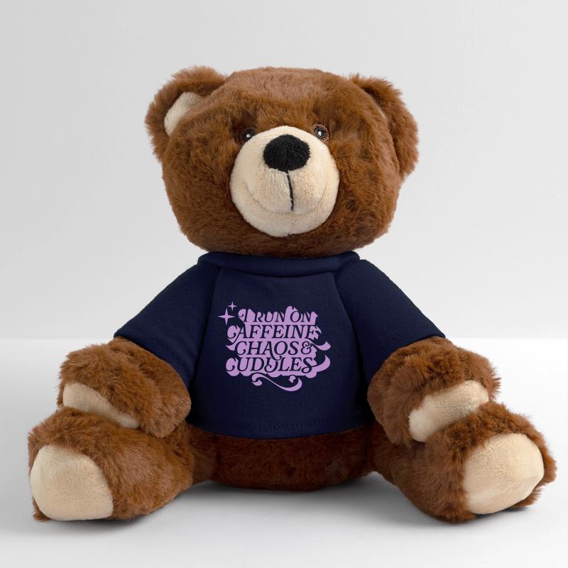 Caffeine Chaos Cuddles – Power Mode On MiniFeet® RecycelBär® Braun