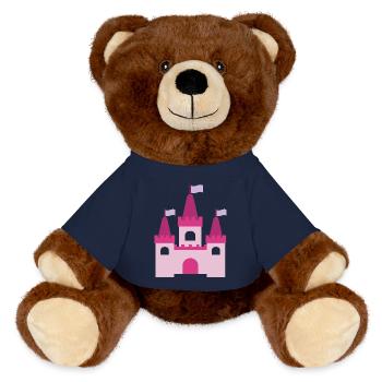 Princess Castle - MiniFeet® RecycelBär® Teddy Bear Brown - french navy - Front