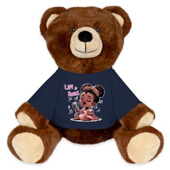 La Vie en Rose - MiniFeet® RecycelBär® Teddy Bear Brown - french navy - Front