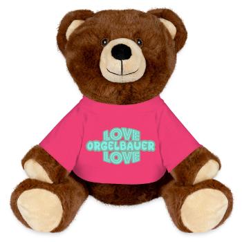 Organ builder as a vocation - MiniFeet® RecycelBär® Teddy Bear Brown - pink - Front