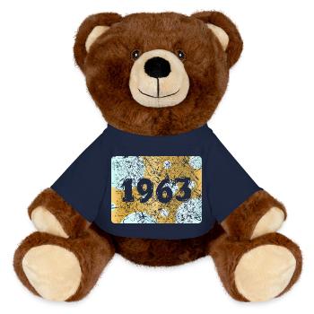 1963 - MiniFeet® RecycelBär® Braun - French Navy - Vorne