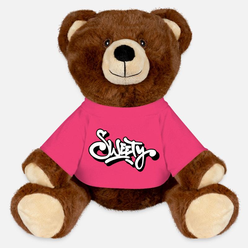 Sweety - MiniFeet® RecycelBär® Teddy Bear Brown - pink
