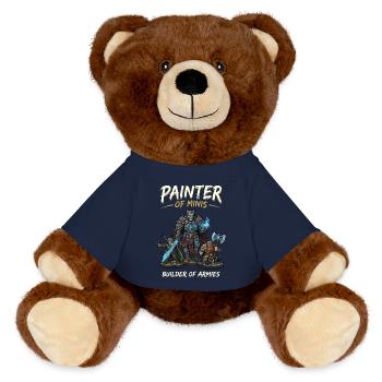 Painter of Minis Army Builder - MiniFeet® RecycelBär® Teddy Bear Brown - french navy - Front