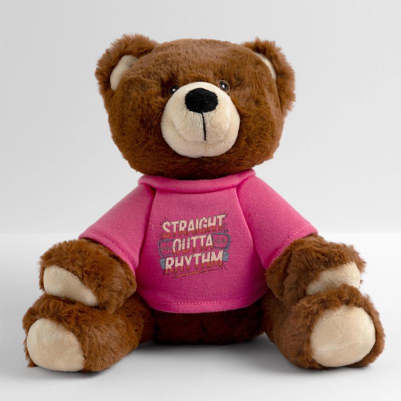 Cardiac Tech Straight Outta Rhythm Echo Tech MiniFeet® RecycelBär® Teddy Bear Brown