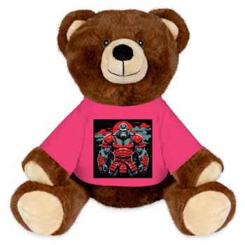 Primal Ronin – Der Samurai-Gorilla - MiniFeet® RecycelBär® Braun - Pink - Vorne