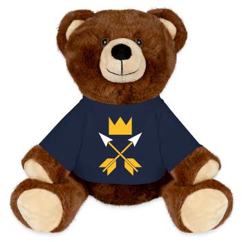 Dalarna - MiniFeet® RecycelBär® Teddy Bear Brown - french navy - Front