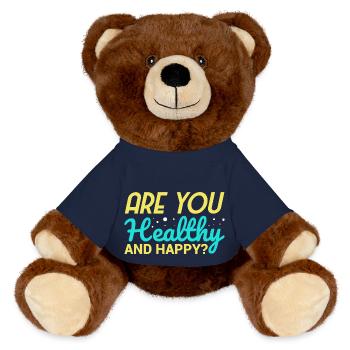 Healthy and Happy ? - MiniFeet® RecycelBär® Braun - French Navy - Vorne