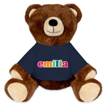 Emilia Gift - MiniFeet® RecycelBär® Teddy Bear Brown - french navy - Front