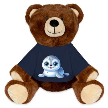 Robbe - MiniFeet® RecycelBär® Braun - French Navy - Vorne