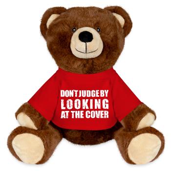 Cover LOOK : Appearance Respect Tolerance Used look - MiniFeet® RecycelBär® Teddy Bear Brown - red - Front