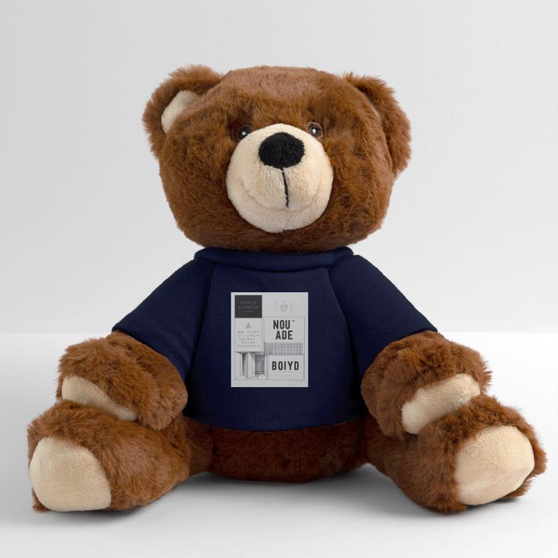 Affiche d’architecture moderne Nounours RecycelBär® marron